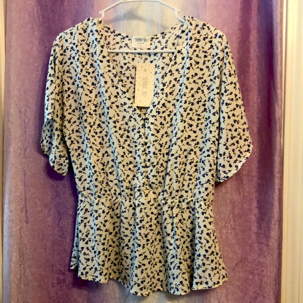 New Sienna Sky Floral Blouse
